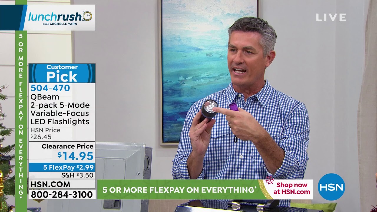 QBeam 2pack 5Mode VariableFocus LED Flashlights