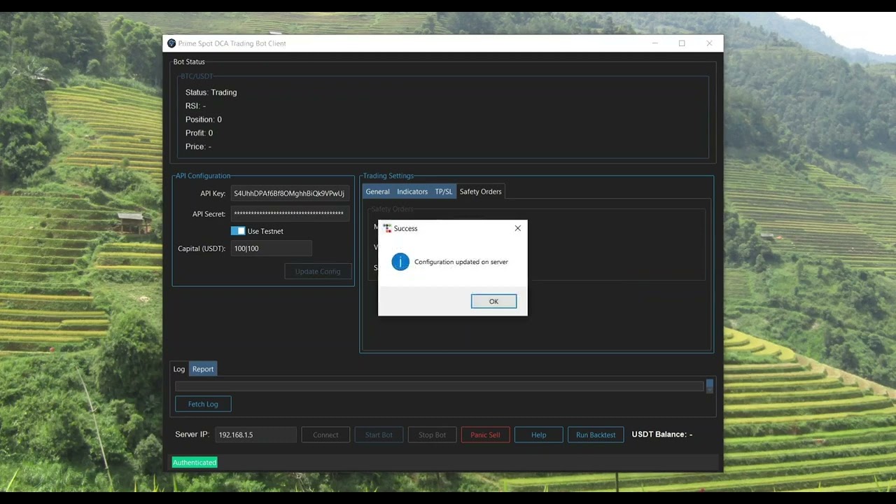 Prime Spot DCA Trading Bot – Demo