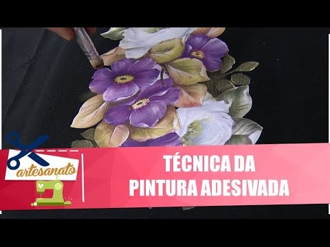 Aprenda a fazer a técnica da pintura adesivada com artesãos Luis Moreira e Iran Silva - 03/10/19