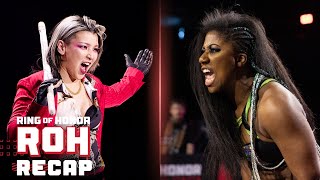 Hikaru Shida continues her mind games against Athena! ROH Recap 03/28/24