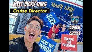 Meet JACKY TANG, CARNIVAL Cruise Director, CARNIVAL MARDI GRAS & CARNIVAL CELEBRATION