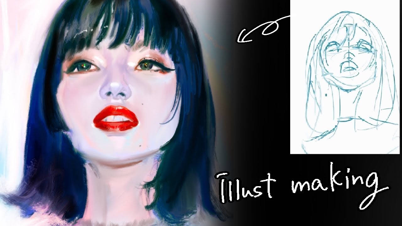 【厚塗り】透明感のある厚塗りメイキング【procreate】