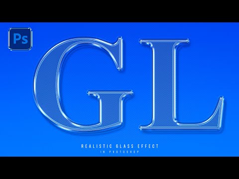Realistic Glass Effect | Glass Text Effect | Transparent Effect | Adobe Photoshop