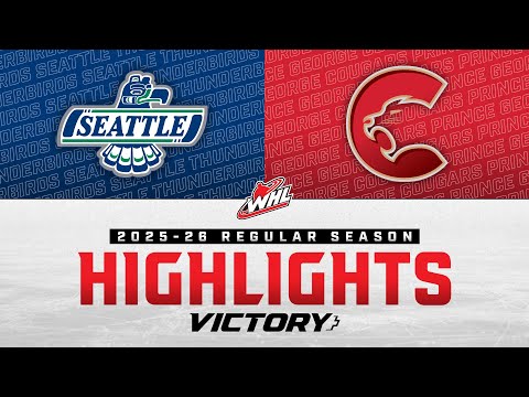 Seattle Thunderbirds at Prince George Cougars 10/24 | WHL Highlights 2025-26
