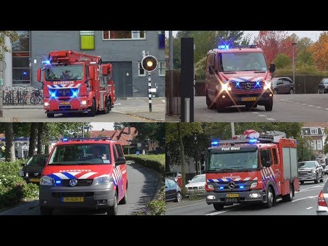 Brandweer Nijmegen met spoed naar verschillende meldingen