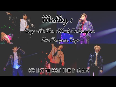 [FANCAM] 180906 BTS 방탄소년단  - Medley : Boyz With Fun, Attack On Bangtan, Fire, Baepsae, Fire, Dope