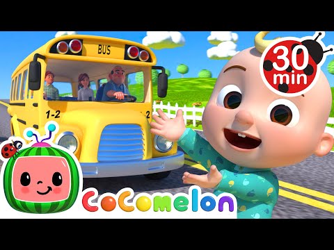 Wheels on the Bus | Cocomelon Nursery Rhymes & Kids Songs | Best Cars & Truck Videos for Kids