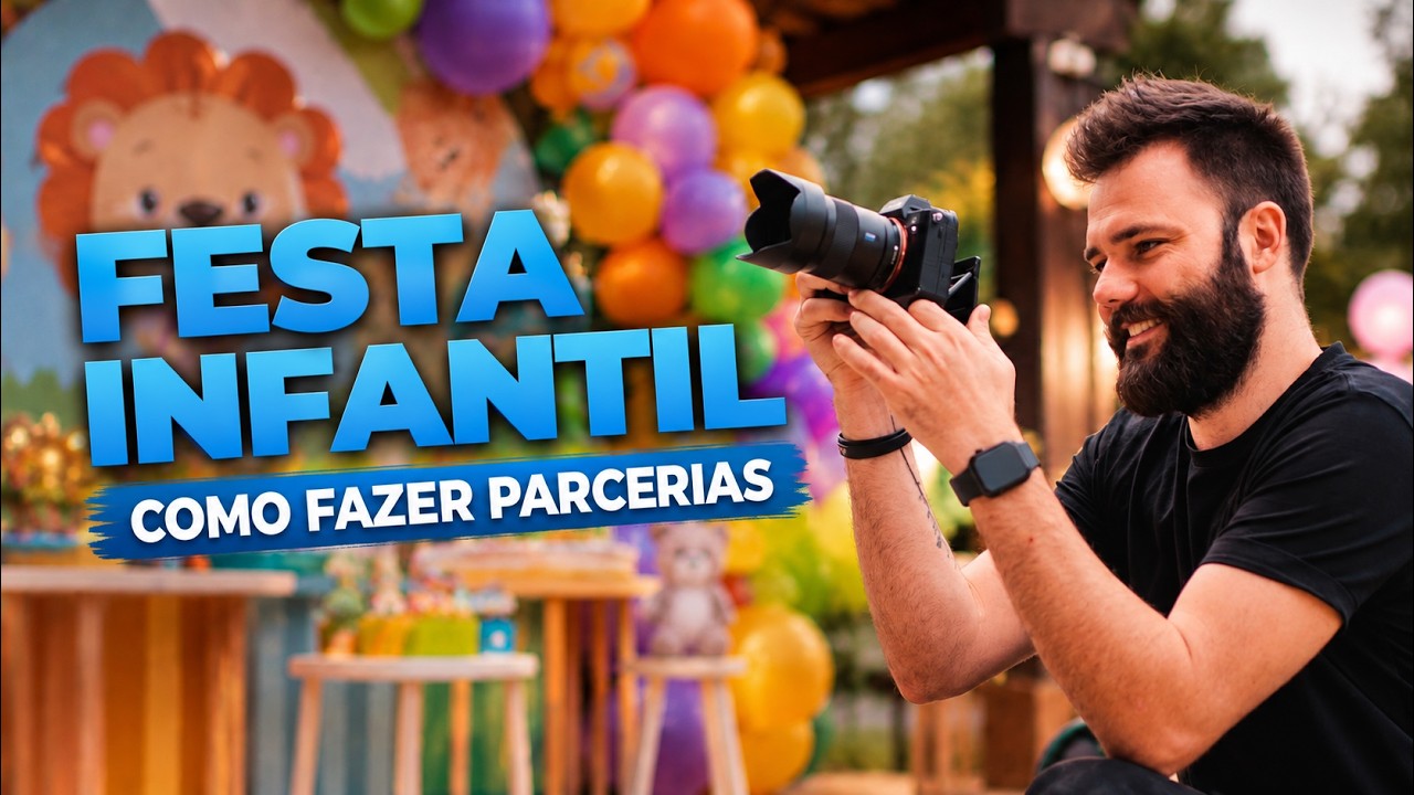 Como fazer parcerias para fotografar ANIVERSÁRIO INFANTIL?