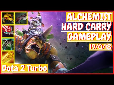 Alchemist 19/0/18 [HARD CARRY] [Gameplay DOTA 2 Turbo] 7.32