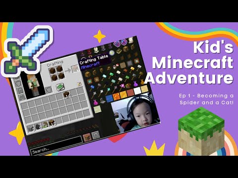 Namrio - Kid's Minecraft Adventure | Ep 1 - Becoming a Spider and a Cat!