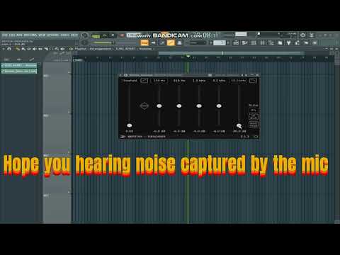 how to remove background noise when recording live using  bertom denoiser.