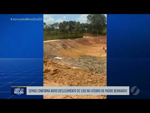 SEMAD confirma novo deslizamento de lixo no aterro de Padre Bernardo