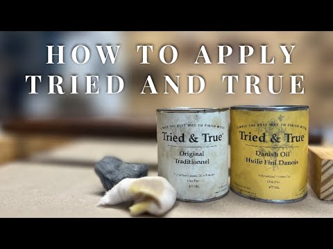 How to Apply Tried and True Wood Finish