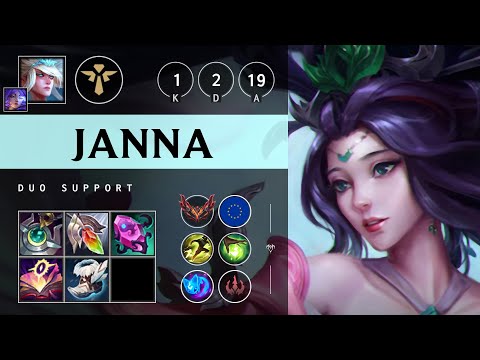 Janna Support vs Bard - EUW Grandmaster Patch 25.14