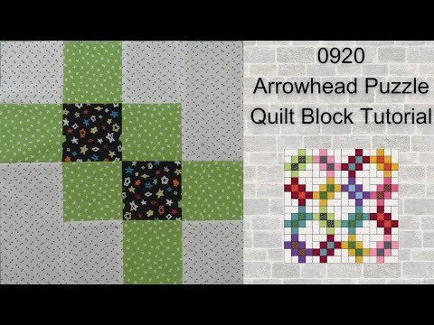 0920 Arrowhead Puzzle Free Quilt Block Tutorial | Block of the Day 2023 | AccuQuilt