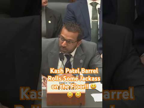 Kash Patel Barrel Rolls Some Jackass on the Floor!! 😃 😃 😃