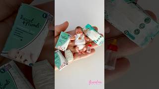 Download lagu Tiny Baby Doll with Mini Diapers! Realistic Newborn Silicone Baby | Miniature Baby Items mp3