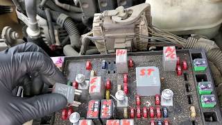 2002 Chevy Trailblazer Wiper Motor Fuse, Windshield Washer Fuse & Relay