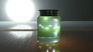 Jar with fireflies in it 3ds Max short animation