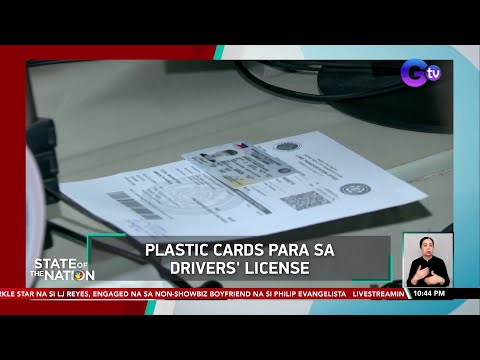 Plastic cards para sa drivers' license | SONA