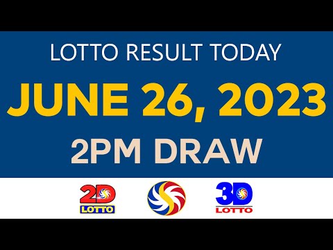 [Monday] Lotto Result Today JUNE 26 2023 2pm Ez2 Swertres 2D 3D 4D 6/45 6/55 PCSO