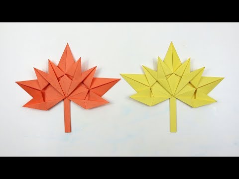 Origami Maple Leaf - How to Make Maple Leaf out of Paper