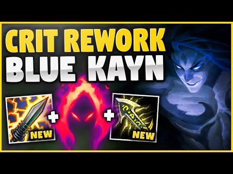 NEW CRIT REWORK + BLUE KAYN = HUGE ONE-SHOTS! THIS KAYN BUILD IS CRAZY! - League of Legends