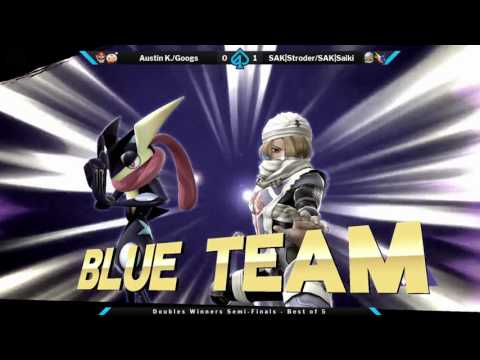 Gambit: June Doubles Winners Semis - Austin K./Googs (red) vs Stroder/Saiki (Blue)