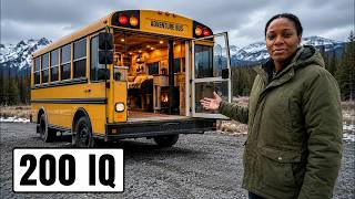 Mãe solo sem-teto transforma ônibus escolar abandonado em uma luxuosa minicasa para seus filhos