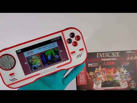 Evercade Premium Pack- Unboxing Portable Retro gaming  Gameplay