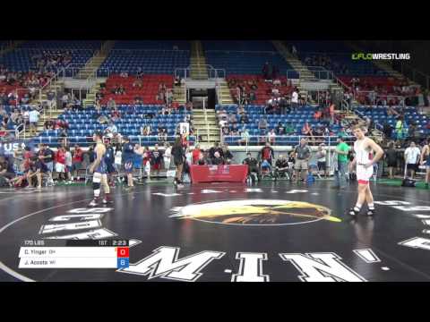 Junior GR 170 Consi of 8 #2 - Colt Yinger (OH) vs. Jose Acosta (WI)