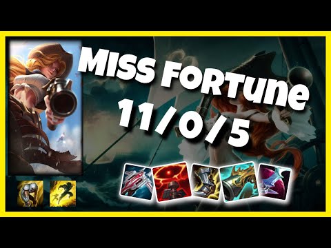 Miss Fortune vs Jhin NA Challenger BOT (11/0/5) Gameplay Replay - Patch 10.24