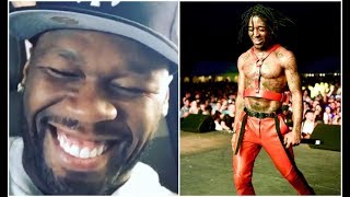 50 Cent Reacts To Lil Uzi Vert Wearing Sexy Harness At Concert