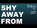 Phrasal verb: shy away from - Day 20 with ...