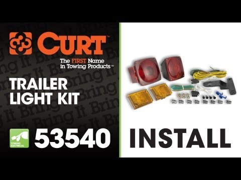 How To Rewire a Trailer with Universal Trailer Light Kit Using CURT 53540