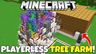 PLAYERLESS AFK TREE FARM Tutorial! 2,000 Logs/Hour! Minecraft Bedrock | Xbox MCPE PS5 Switch
