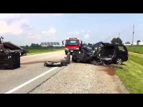 SceneSetter: Aftermath Of Crash Between Ambulance And Miniva