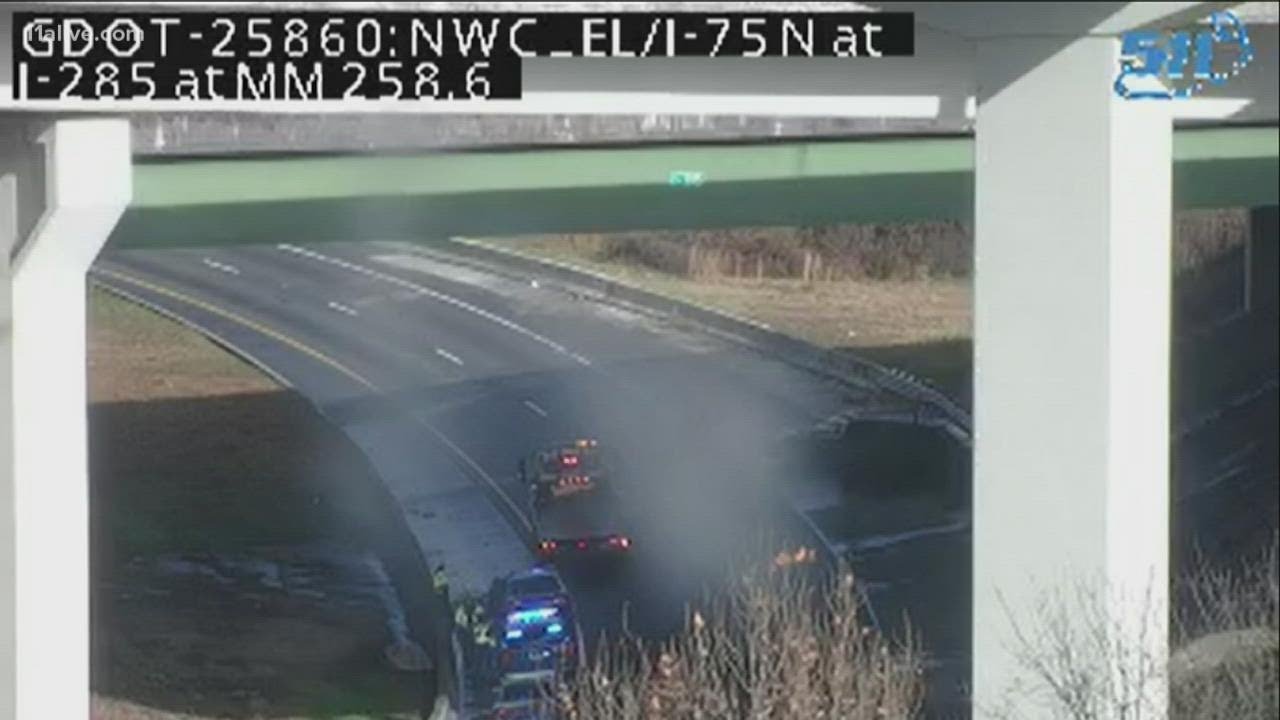 Cobb County officer taken to hospital with 'serious injuries' after patrol vehicle was hit while wor