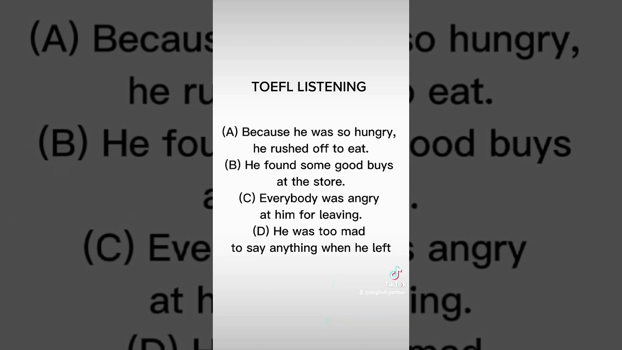 TOEFL LISTENING