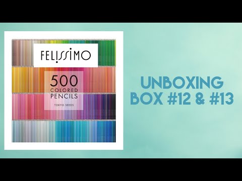 Felissimo 500 Colored Pencils, Tokyo Seeds - Unboxing #12 and #13
