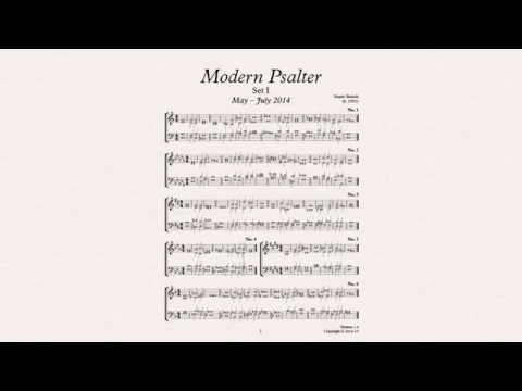 MODERN PSALTER - 150 Contemporary Anglican Chants (Score/Video)