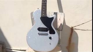 Video thumbnail for Gibson Les Paul Junior Refinish - Silver Sparkle - Part 4 - Finished by Georgius Mifsud