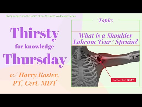 What is a Labrum Tear/ Strain? (Thirsty for Knowledge Thursday)