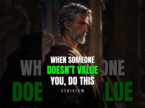 When Someone Doesn’t Value You, Do THIS | Stoic Wisdom