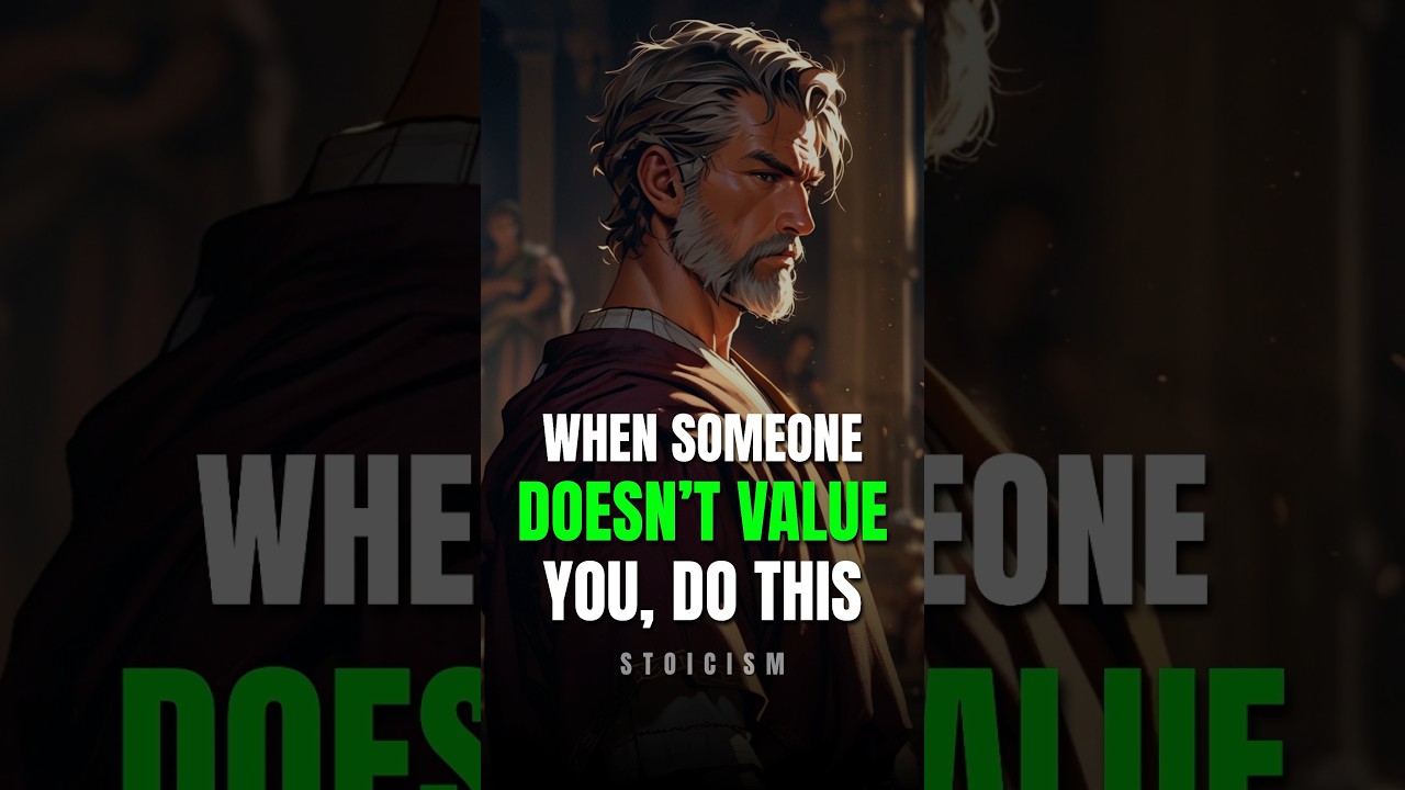 When Someone Doesn’t Value You, Do THIS | Stoic Wisdom