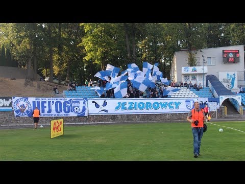 Doping kibiców Jezioraka podczas meczu z Granicą Kętrzyn