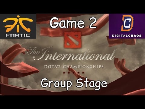 Fnatic vs DC - Game 2 - TI6 Group Stage - Highlights