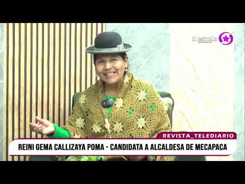 Reini Gema, candidata a la Alcaldía del municipio de Mecapaca, en el departamento de La Paz