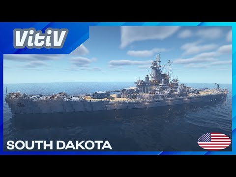 Minecraft USS South Dakota BB-57: EPIC Battleship Build