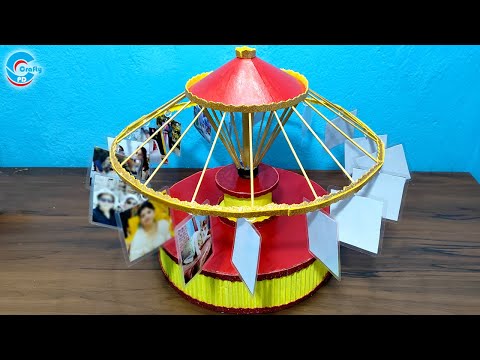 How to make merry go round with cardboard | making easy merry go round | gift ideas